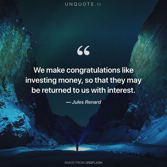 Image from Unsplash remixed with quote from Jules Renard.