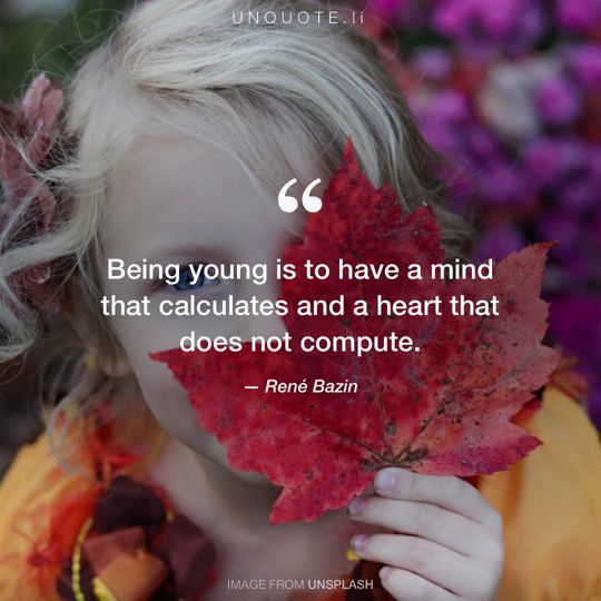 Image from Unsplash remixed with quote from René Bazin.