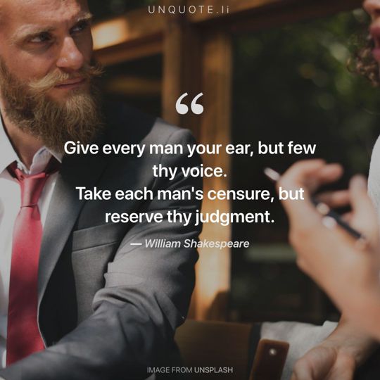 Image from Unsplash remixed with quote from William Shakespeare.