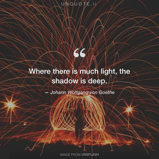Image from Unsplash remixed with quote from Johann Wolfgang von Goethe.
