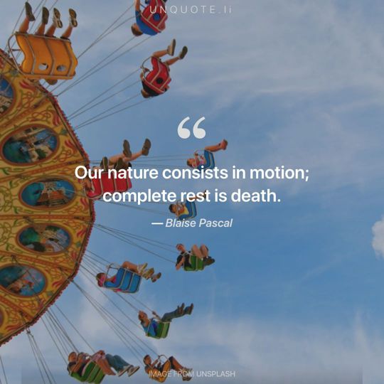 Image from Unsplash remixed with quote from Blaise Pascal.