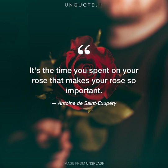 Image from Unsplash remixed with quote from Antoine de Saint-Exupéry.