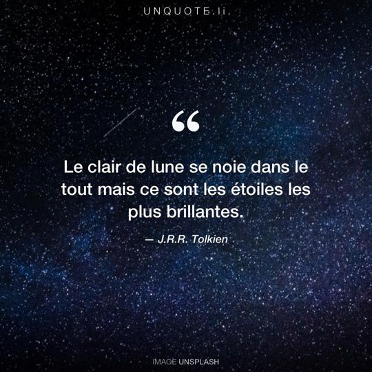 Image d'Unsplash remixée avec citation de J.R.R. Tolkien.