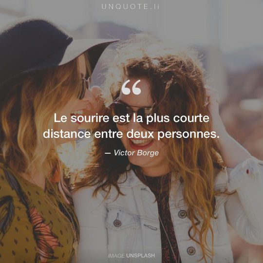 Image d'Unsplash remixée avec citation de Victor Borge.