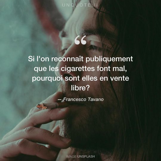 Image d'Unsplash remixée avec citation de Francesco Tavano.