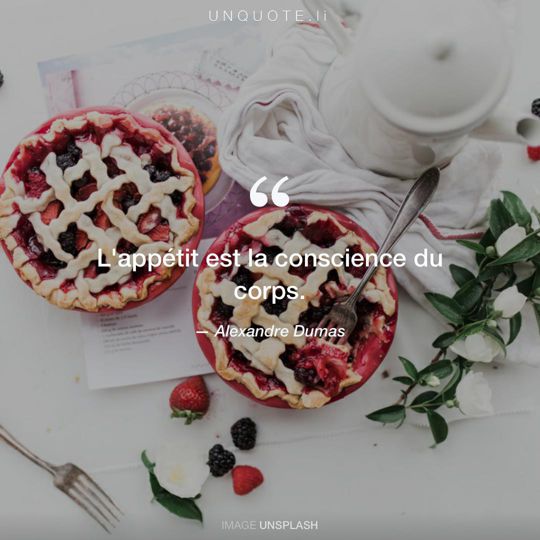 Image d'Unsplash remixée avec citation de Alexandre Dumas.