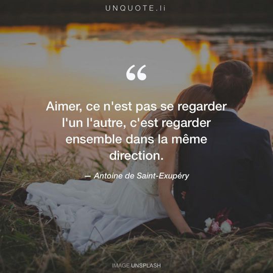 Image d'Unsplash remixée avec citation de Antoine de Saint-Exupéry.