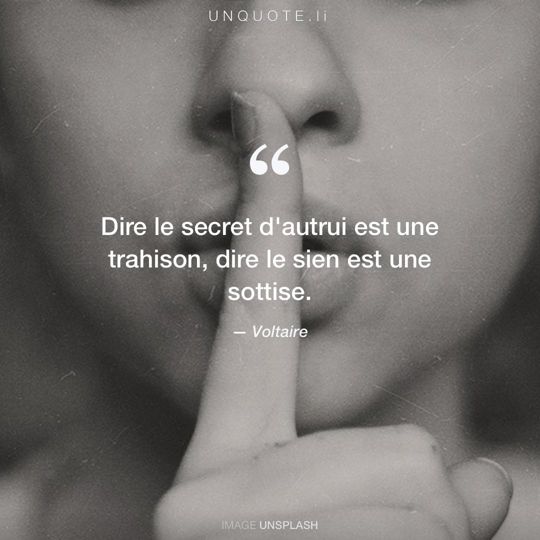 Image d'Unsplash remixée avec citation de Voltaire.