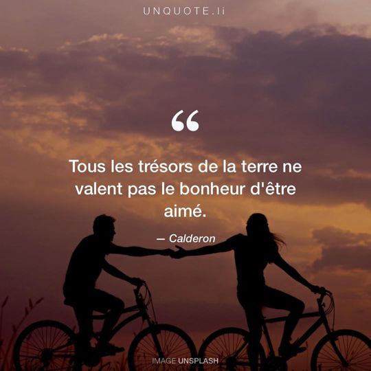 Image d'Unsplash remixée avec citation de Calderon.