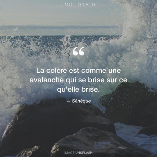 Image d'Unsplash remixée avec citation de Sénèque.