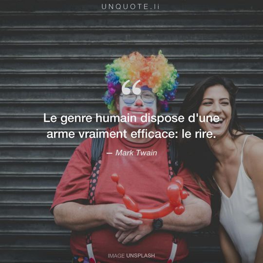 Image d'Unsplash remixée avec citation de Mark Twain.