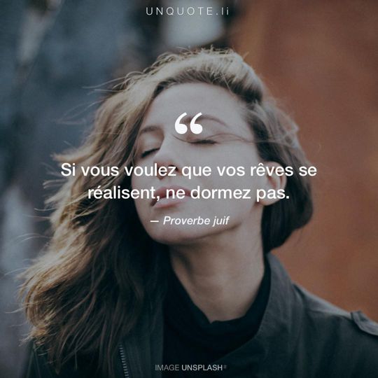 Image d'Unsplash remixée avec Proverbe juif.