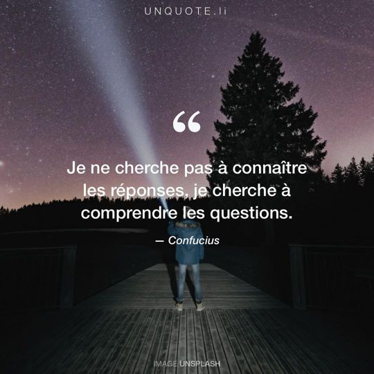 Image d'Unsplash remixée avec citation de Confucius.