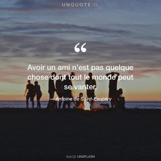 Image d'Unsplash remixée avec citation de Antoine de Saint-Exupéry.